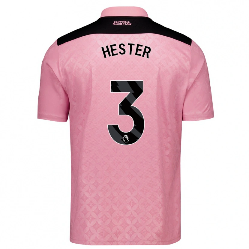 Danxen Barn Bayley Hester #3 Lys Rosa Svart Bortetrøye Drakt Trøye 2026/27 Skjorter T-Skjorte