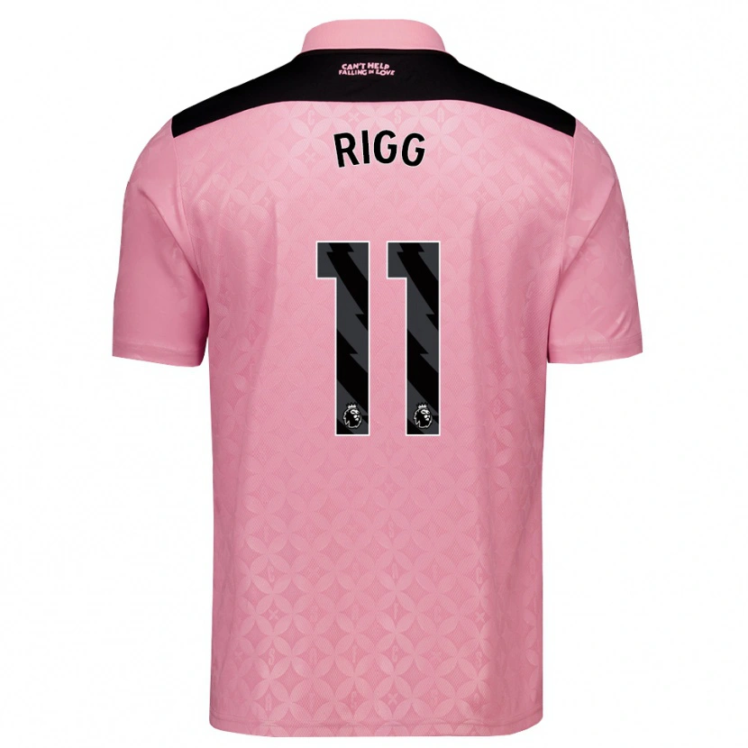 Danxen Barn Chris Rigg #11 Lys Rosa Svart Bortetrøye Drakt Trøye 2026/27 Skjorter T-Skjorte