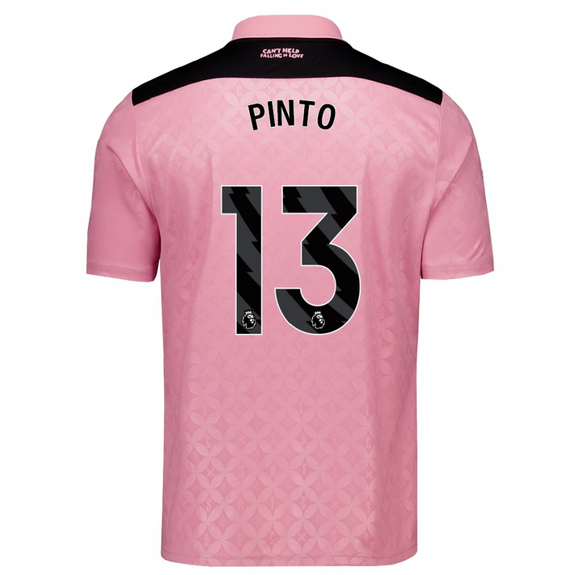 Danxen Barn Elias Pinto #13 Lys Rosa Svart Bortetrøye Drakt Trøye 2026/27 Skjorter T-Skjorte