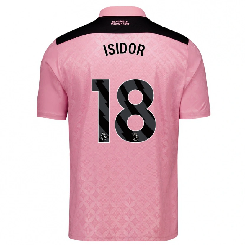 Danxen Barn Wilson Isidor #18 Lys Rosa Svart Bortetrøye Drakt Trøye 2026/27 Skjorter T-Skjorte