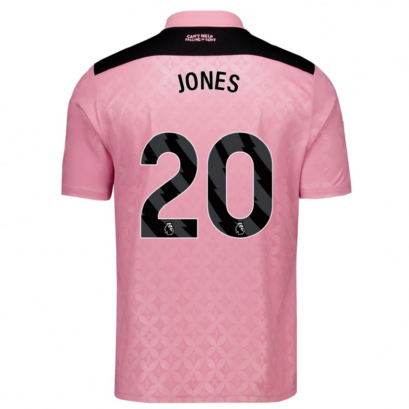 Danxen Barn Ellen Jones #20 Lys Rosa Svart Bortetrøye Drakt Trøye 2026/27 Skjorter T-Skjorte