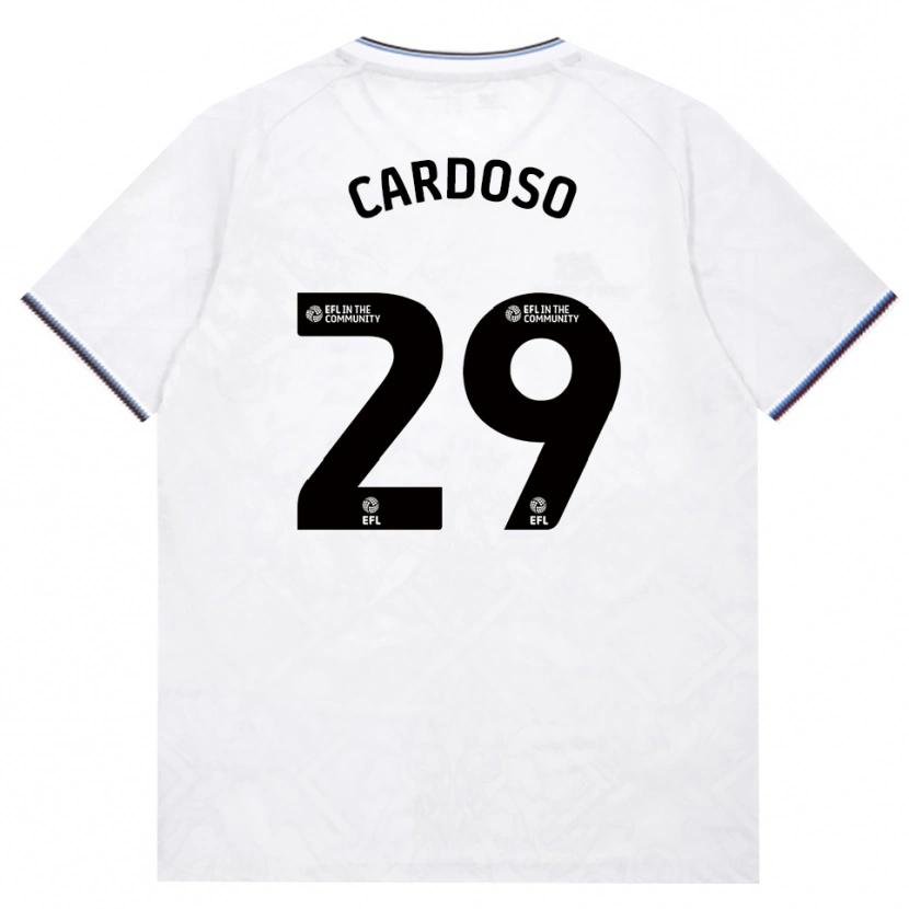 Danxen Barn Goncalo Cardoso #29 Burgunder Hvit Bortetrøye Drakt Trøye 2026/27 Skjorter T-Skjorte