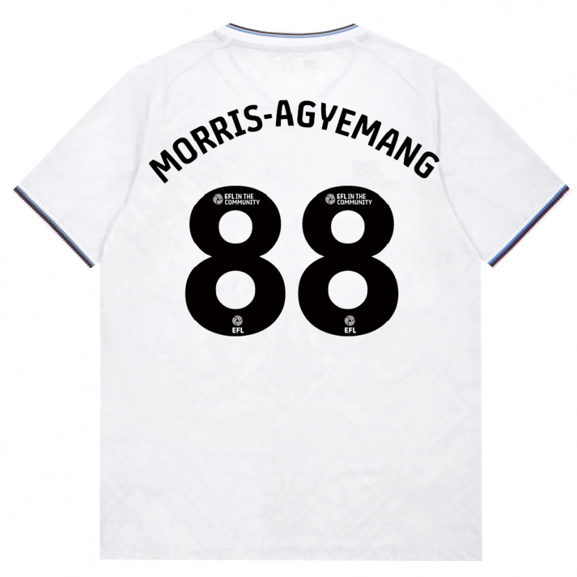 Danxen Barn Reggie Morris-Agyemang #88 Burgunder Hvit Bortetrøye Drakt Trøye 2026/27 Skjorter T-Skjorte