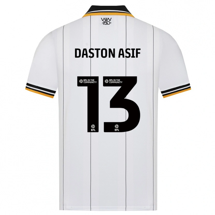 Danxen Barn Daston Asif #13 Oransje Hvit Svart Bortetrøye Drakt Trøye 2026/27 Skjorter T-Skjorte
