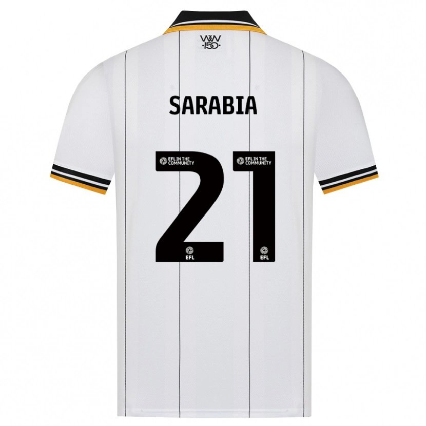 Danxen Barn Pablo Sarabia #21 Oransje Hvit Svart Bortetrøye Drakt Trøye 2026/27 Skjorter T-Skjorte