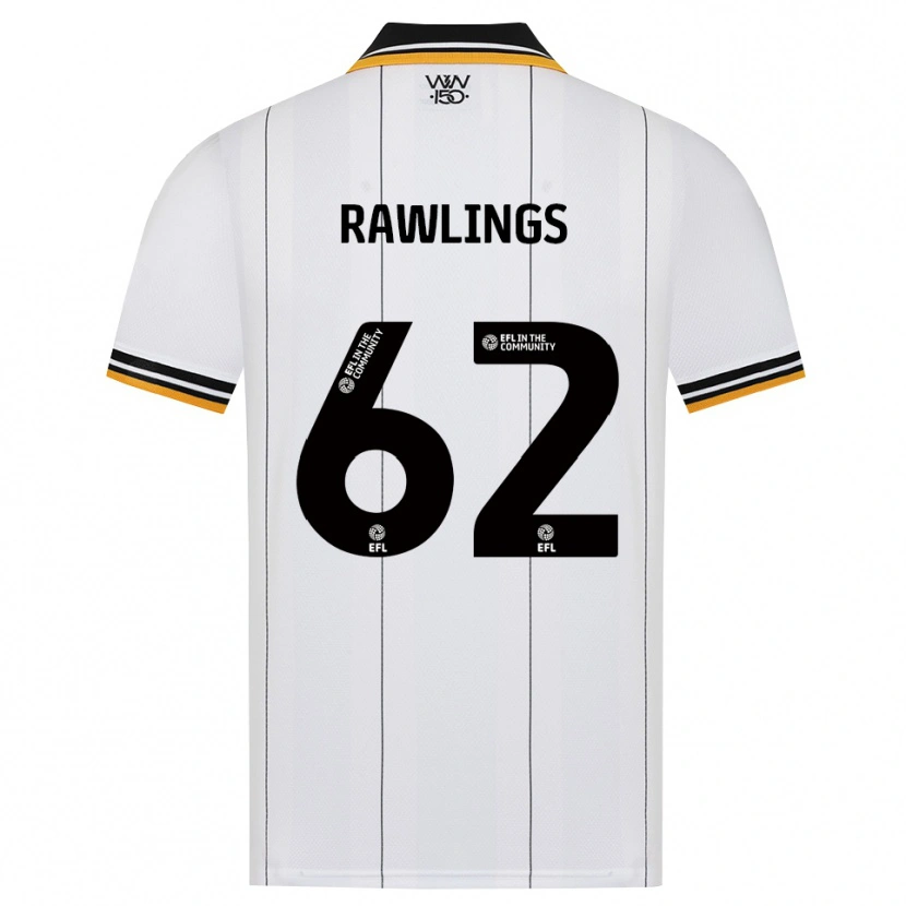 Danxen Barn Luke Rawlings #62 Oransje Hvit Svart Bortetrøye Drakt Trøye 2026/27 Skjorter T-Skjorte