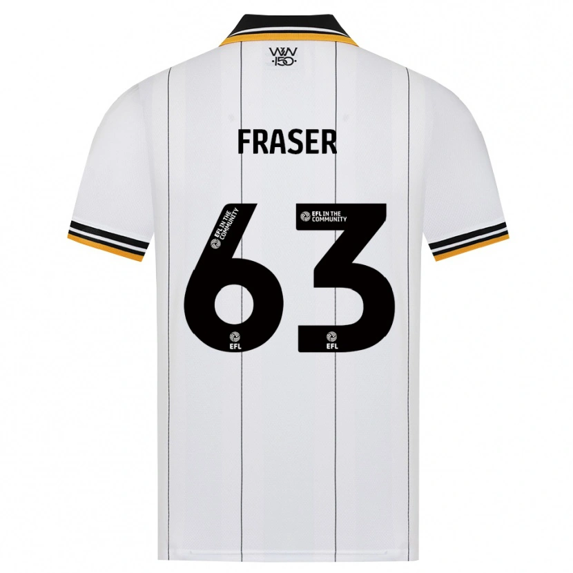 Danxen Barn Nathan Fraser #63 Oransje Hvit Svart Bortetrøye Drakt Trøye 2026/27 Skjorter T-Skjorte