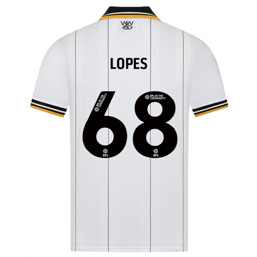 Danxen Barn Leo Lopes #68 Oransje Hvit Svart Bortetrøye Drakt Trøye 2026/27 Skjorter T-Skjorte