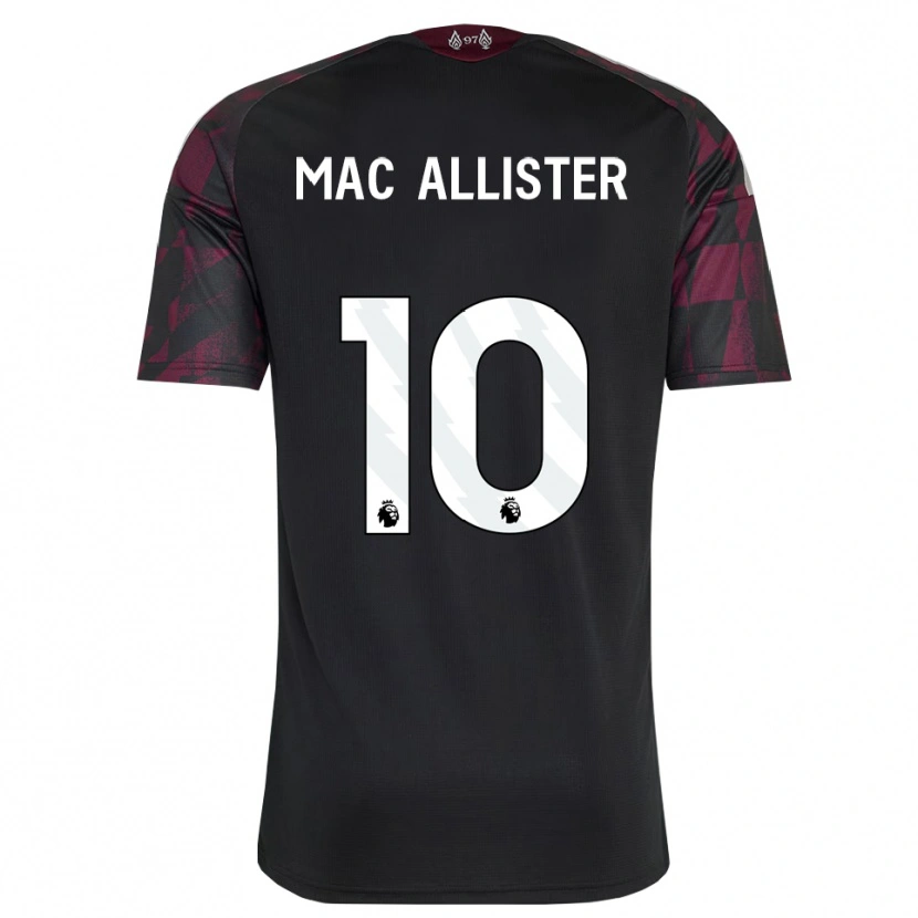 Danxen Barn Alexis Mac Allister #10 Svart Hvit Lilla Tredje Sett Drakt Trøye 2026/27 Skjorter T-Skjorte