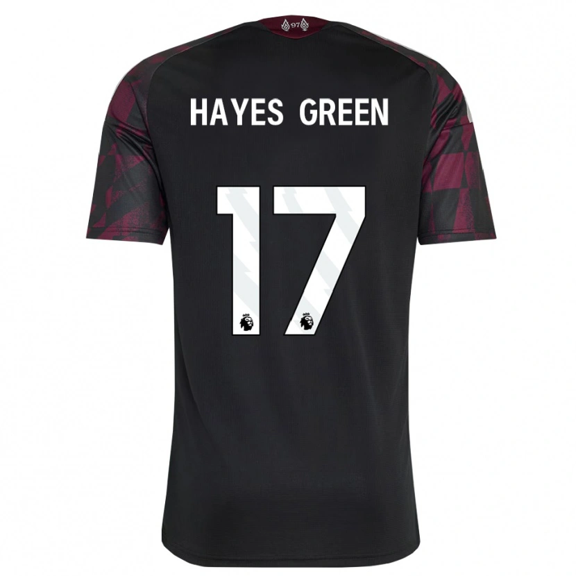 Danxen Barn Charlie Hayes-Green #17 Svart Hvit Lilla Tredje Sett Drakt Trøye 2026/27 Skjorter T-Skjorte