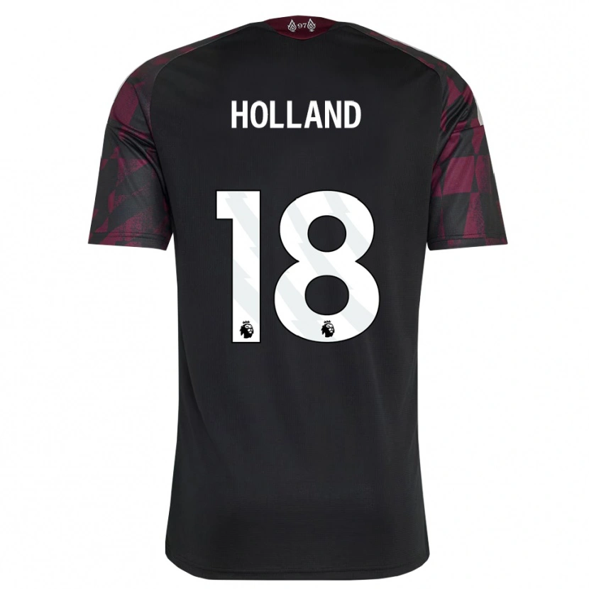 Danxen Barn Ceri Holland #18 Svart Hvit Lilla Tredje Sett Drakt Trøye 2026/27 Skjorter T-Skjorte