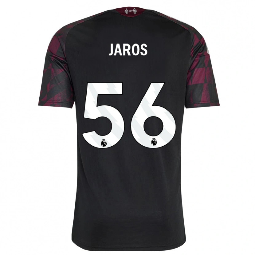 Danxen Barn Vitezslav Jaros #56 Svart Hvit Lilla Tredje Sett Drakt Trøye 2026/27 Skjorter T-Skjorte