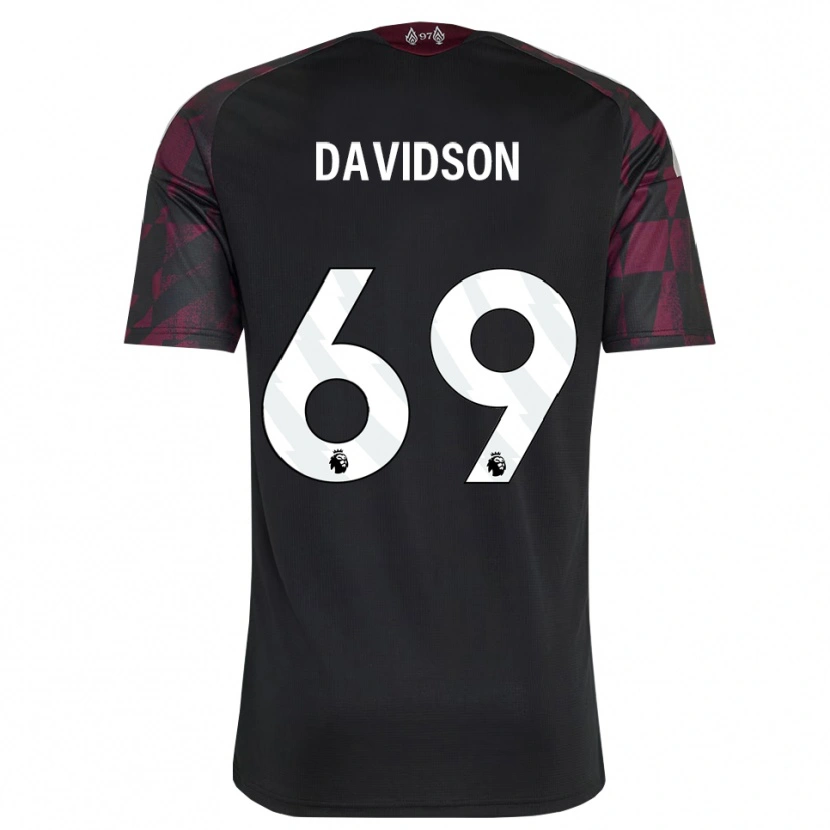 Danxen Barn Josh Davidson #69 Svart Hvit Lilla Tredje Sett Drakt Trøye 2026/27 Skjorter T-Skjorte