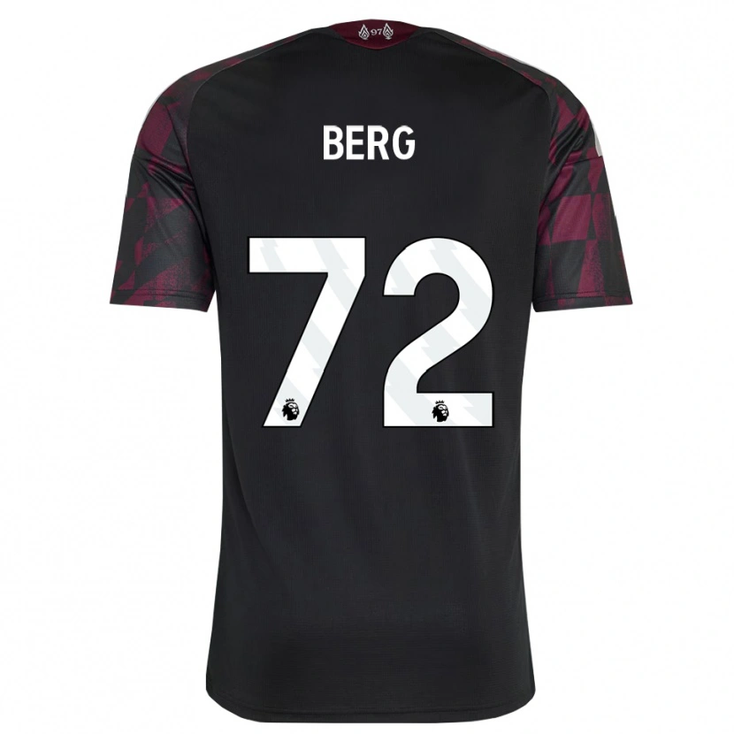 Danxen Barn Sepp Van Den Berg #72 Svart Hvit Lilla Tredje Sett Drakt Trøye 2026/27 Skjorter T-Skjorte