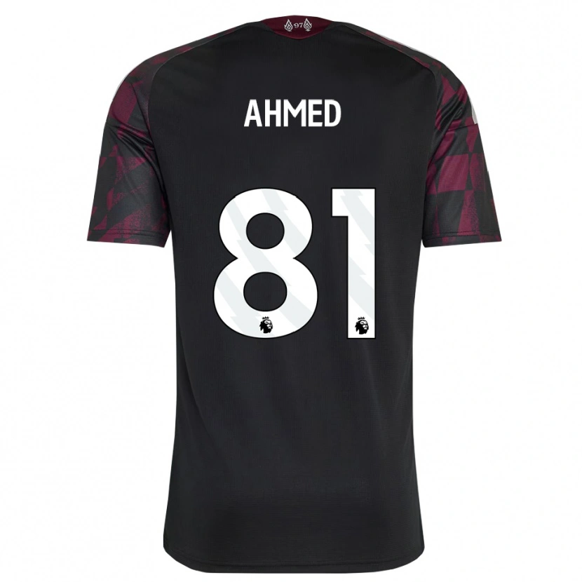 Danxen Barn Karim Ahmed #81 Svart Hvit Lilla Tredje Sett Drakt Trøye 2026/27 Skjorter T-Skjorte