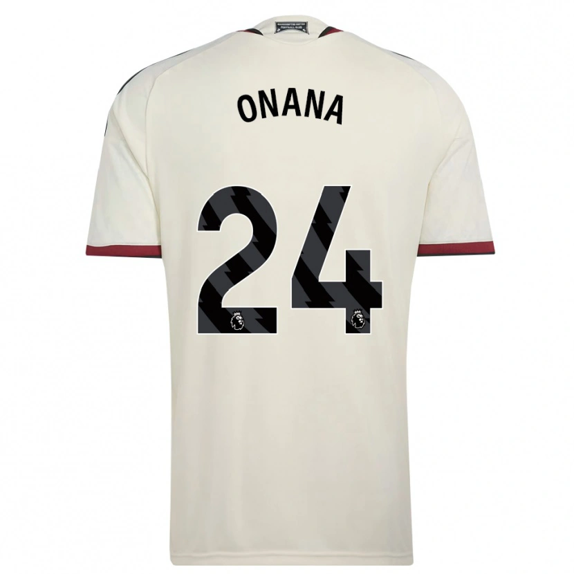 Danxen Barn Andre Onana #24 Beige Svart Rød Tredje Sett Drakt Trøye 2026/27 Skjorter T-Skjorte
