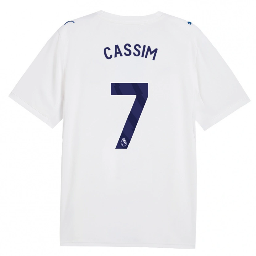 Danxen Barn Karim Cassim #7 Marineblå Hvit Tredje Sett Drakt Trøye 2026/27 Skjorter T-Skjorte