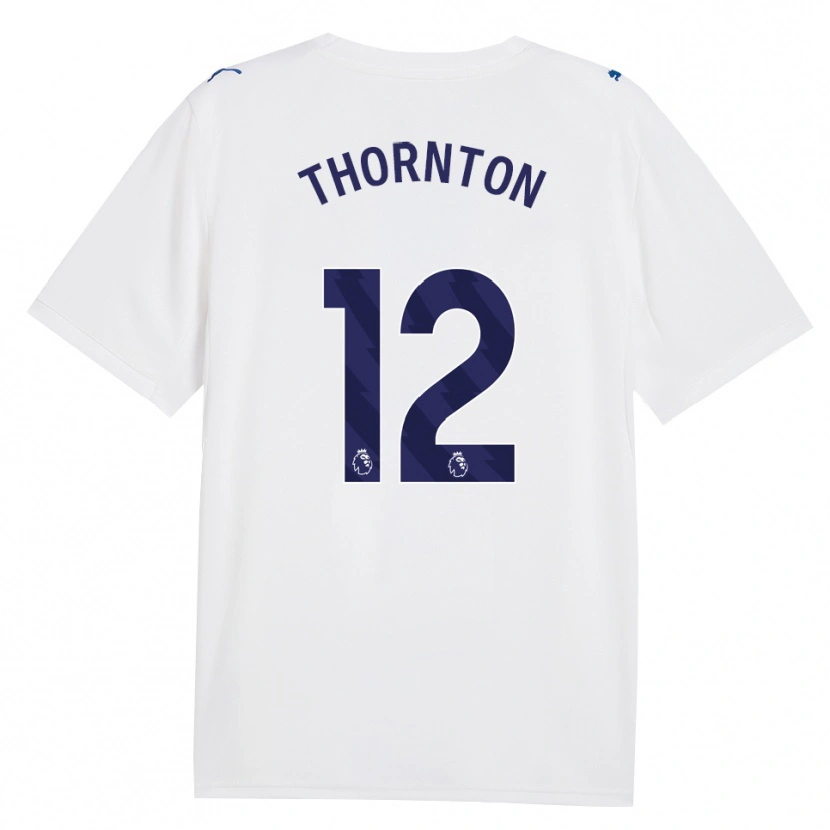 Danxen Barn Archie Thornton #12 Marineblå Hvit Tredje Sett Drakt Trøye 2026/27 Skjorter T-Skjorte