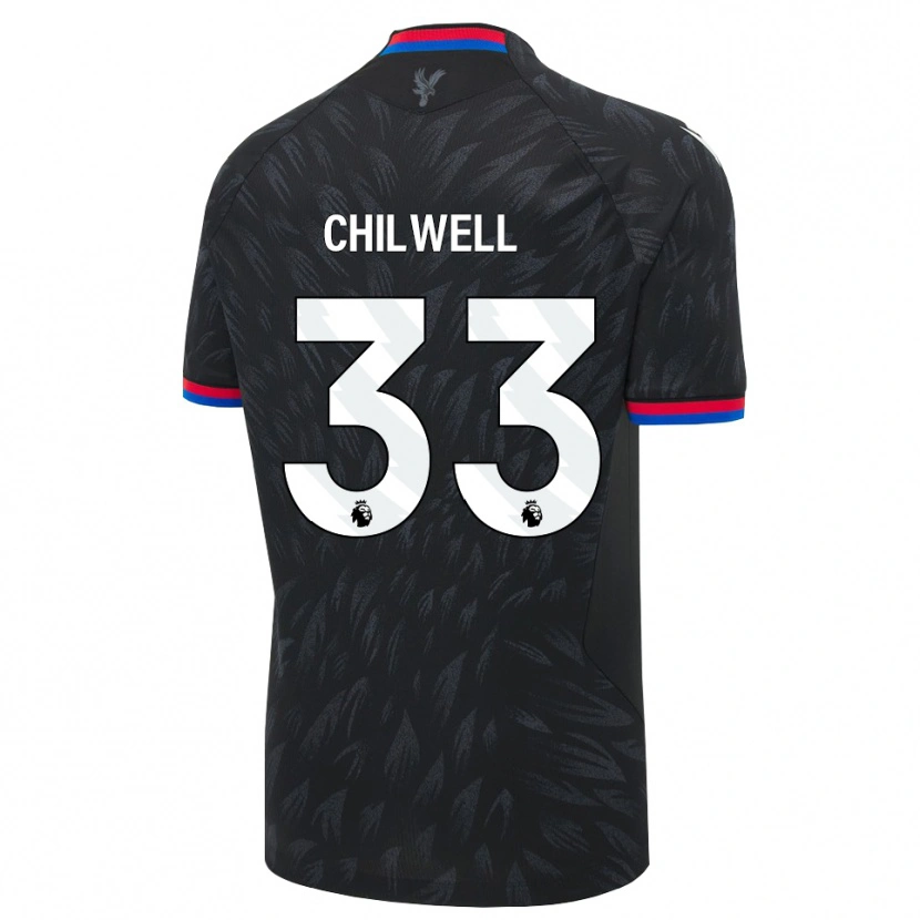 Danxen Barn Ben Chilwell #33 Svart Blå Rød Bortetrøye Drakt Trøye 2026/27 Skjorter T-Skjorte