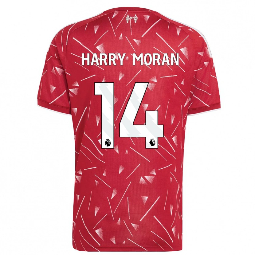 Danxen Mann Harry Moran #14 Hvit Rød Hjemmetrøye Drakt Trøye 2026/27 Skjorter T-Skjorte
