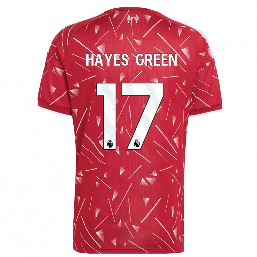 Danxen Mann Charlie Hayes-Green #17 Hvit Rød Hjemmetrøye Drakt Trøye 2026/27 Skjorter T-Skjorte