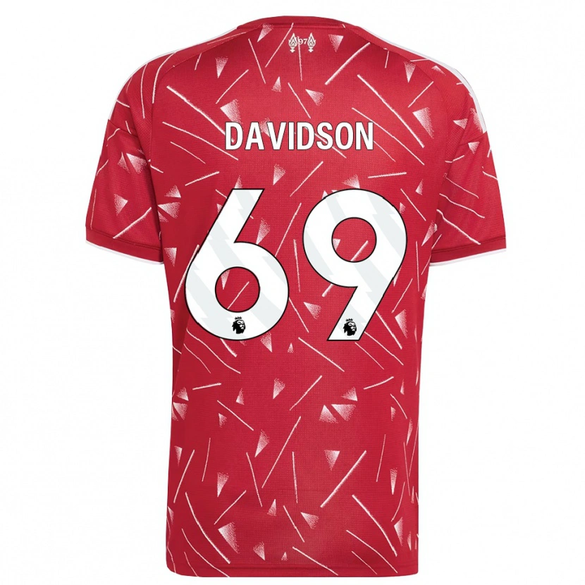 Danxen Mann Josh Davidson #69 Hvit Rød Hjemmetrøye Drakt Trøye 2026/27 Skjorter T-Skjorte