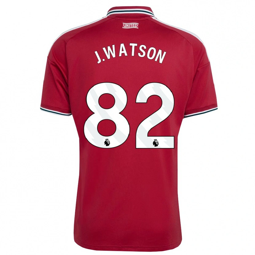 Danxen Mann Jacob Watson #82 Rød Gul Hvit Hjemmetrøye Drakt Trøye 2026/27 Skjorter T-Skjorte