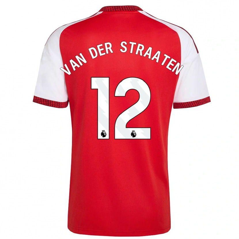 Danxen Mann Zachary Van Der Straaten #12 Rød Hvit Svart Hjemmetrøye Drakt Trøye 2026/27 Skjorter T-Skjorte