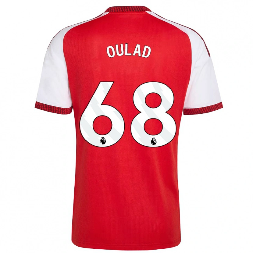 Danxen Mann Salah-Eddine Oulad M'hand #68 Rød Hvit Svart Hjemmetrøye Drakt Trøye 2026/27 Skjorter T-Skjorte