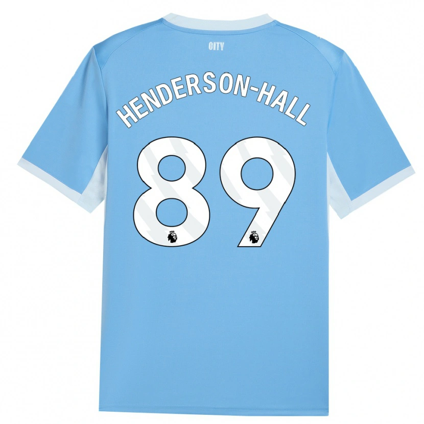 Danxen Mann Matty Henderson-Hall #89 Lys Himmelblå Hvit Hjemmetrøye Drakt Trøye 2026/27 Skjorter T-Skjorte