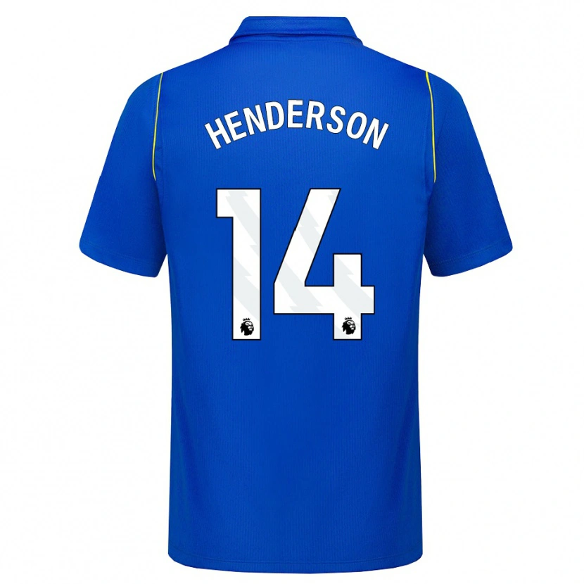 Danxen Mann Jordan Henderson #14 Blå Gul Hjemmetrøye Drakt Trøye 2026/27 Skjorter T-Skjorte