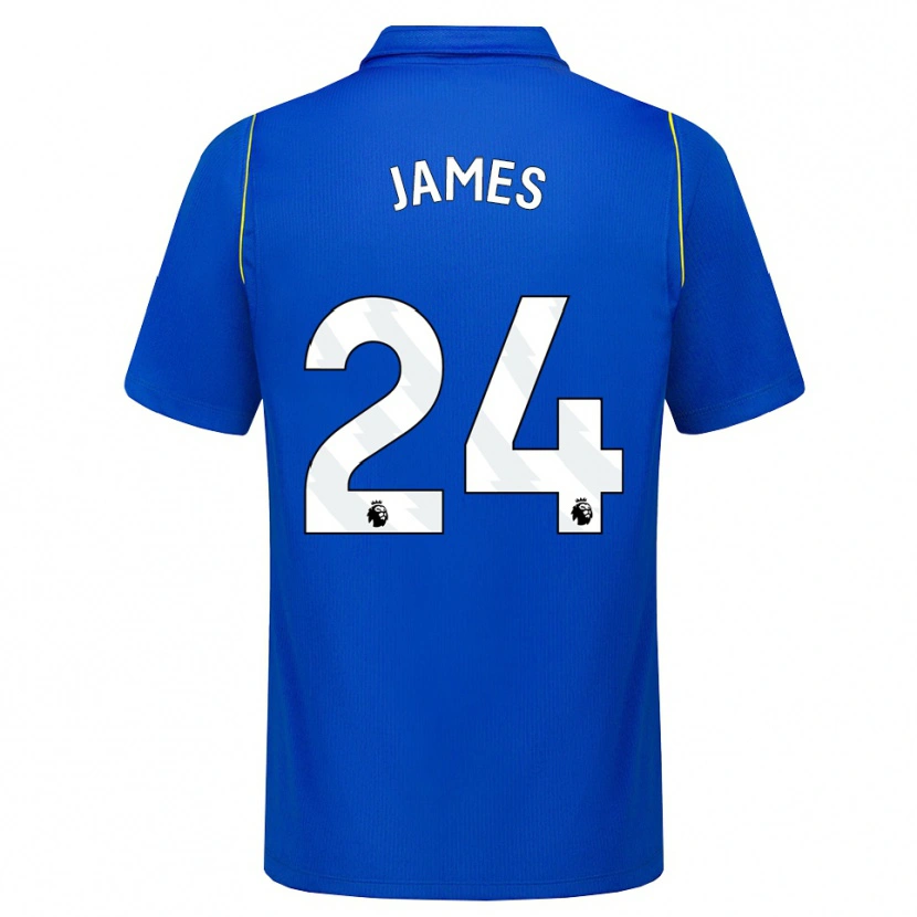 Danxen Mann Reece James #24 Blå Gul Hjemmetrøye Drakt Trøye 2026/27 Skjorter T-Skjorte