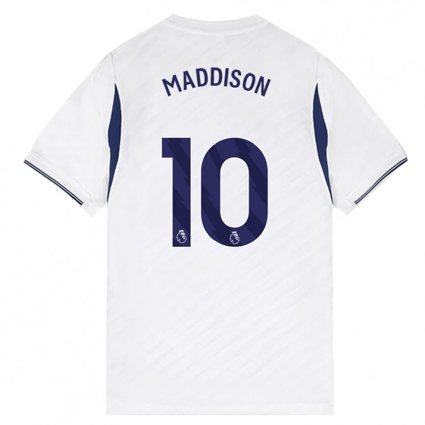 Danxen Mann James Maddison #10 Hvit Rød Lilla Hjemmetrøye Drakt Trøye 2026/27 Skjorter T-Skjorte