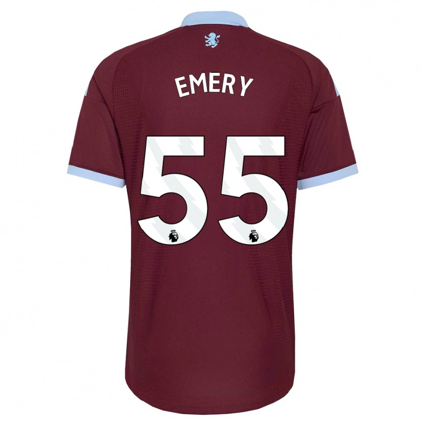 Danxen Mann Lander Emery #55 Blå Kornblomst Burgunder Hjemmetrøye Drakt Trøye 2026/27 Skjorter T-Skjorte