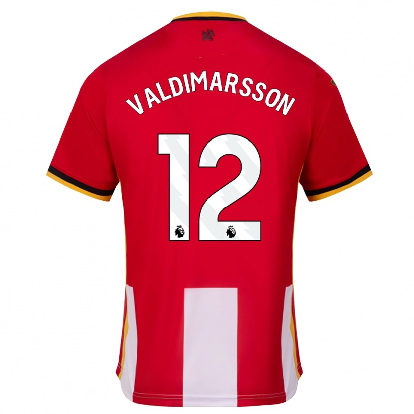 Danxen Mann Hákon Valdimarsson #12 Gul Svart Rød Hjemmetrøye Drakt Trøye 2026/27 Skjorter T-Skjorte
