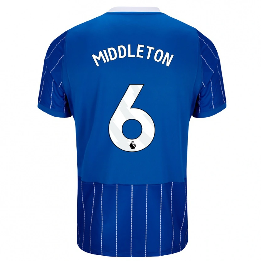 Danxen Mann Jesse Middleton #6 Mellomblå Hvit Hjemmetrøye Drakt Trøye 2026/27 Skjorter T-Skjorte