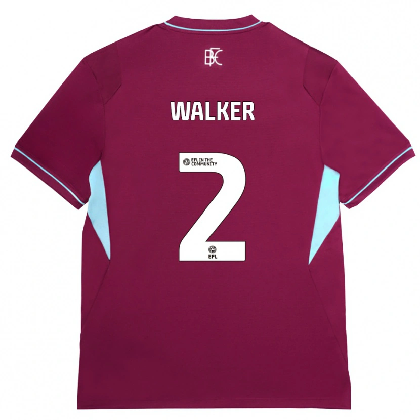 Danxen Mann Kyle Walker #2 Burgunder Grønn Hjemmetrøye Drakt Trøye 2026/27 Skjorter T-Skjorte
