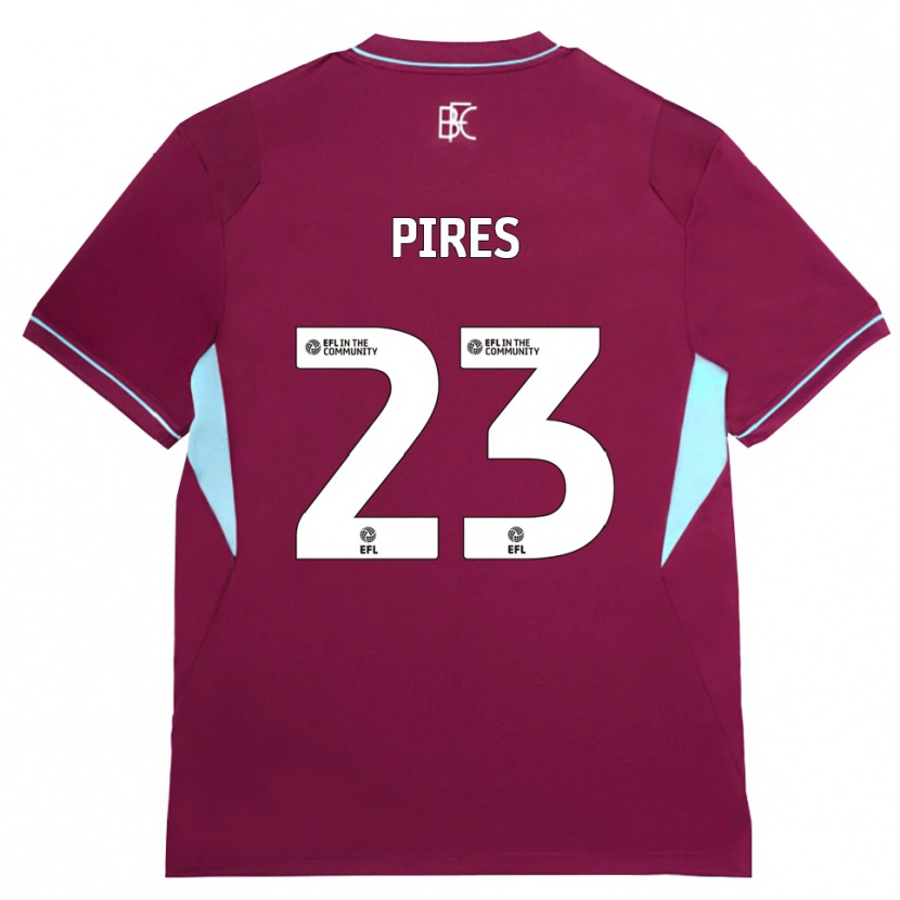Danxen Mann Lucas Pires #23 Burgunder Grønn Hjemmetrøye Drakt Trøye 2026/27 Skjorter T-Skjorte