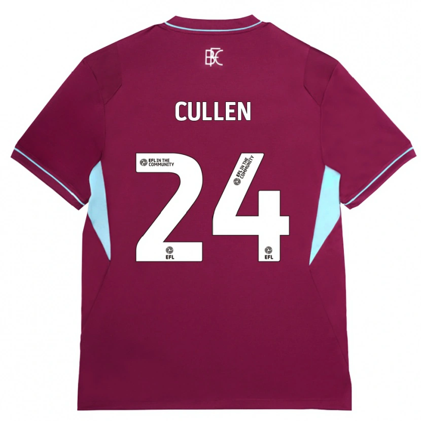 Danxen Mann Josh Cullen #24 Burgunder Grønn Hjemmetrøye Drakt Trøye 2026/27 Skjorter T-Skjorte