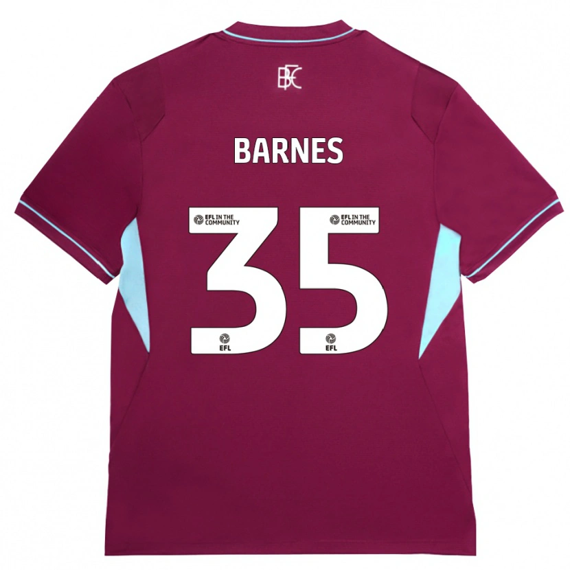 Danxen Mann Ashley Barnes #35 Burgunder Grønn Hjemmetrøye Drakt Trøye 2026/27 Skjorter T-Skjorte