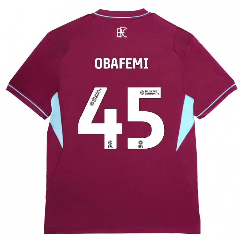 Danxen Mann Michael Obafemi #45 Burgunder Grønn Hjemmetrøye Drakt Trøye 2026/27 Skjorter T-Skjorte