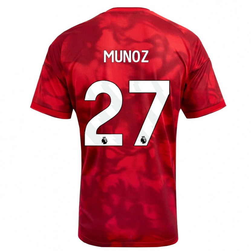 Danxen Mann Daniel Muñoz #27 Krimshvit Hjemmetrøye Drakt Trøye 2026/27 Skjorter T-Skjorte