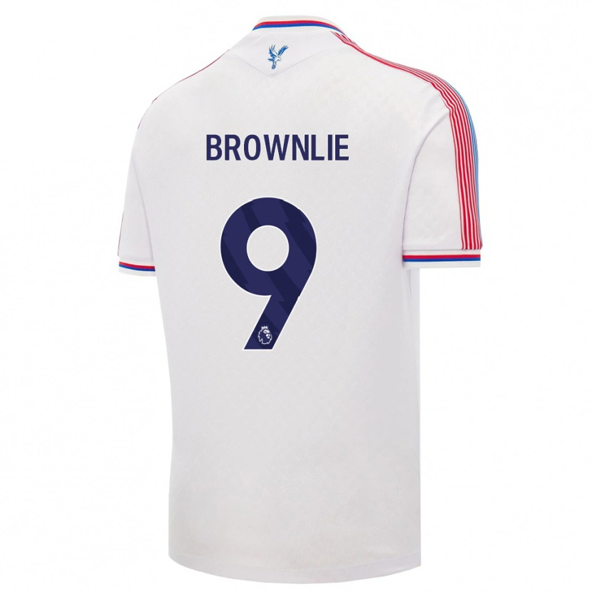 Danxen Mann Rylan Brownlie #9 Hvit Rød Blå Hjemmetrøye Drakt Trøye 2026/27 Skjorter T-Skjorte