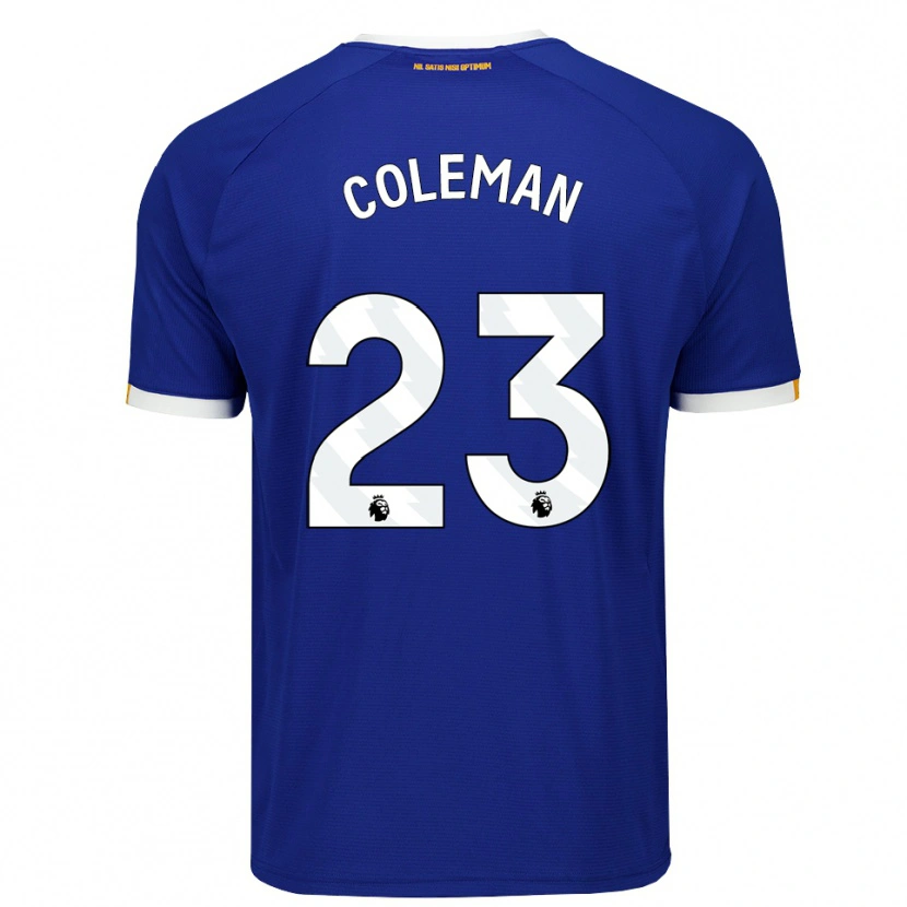 Danxen Mann Seamus Coleman #23 Blå Hvit Gul Hjemmetrøye Drakt Trøye 2026/27 Skjorter T-Skjorte