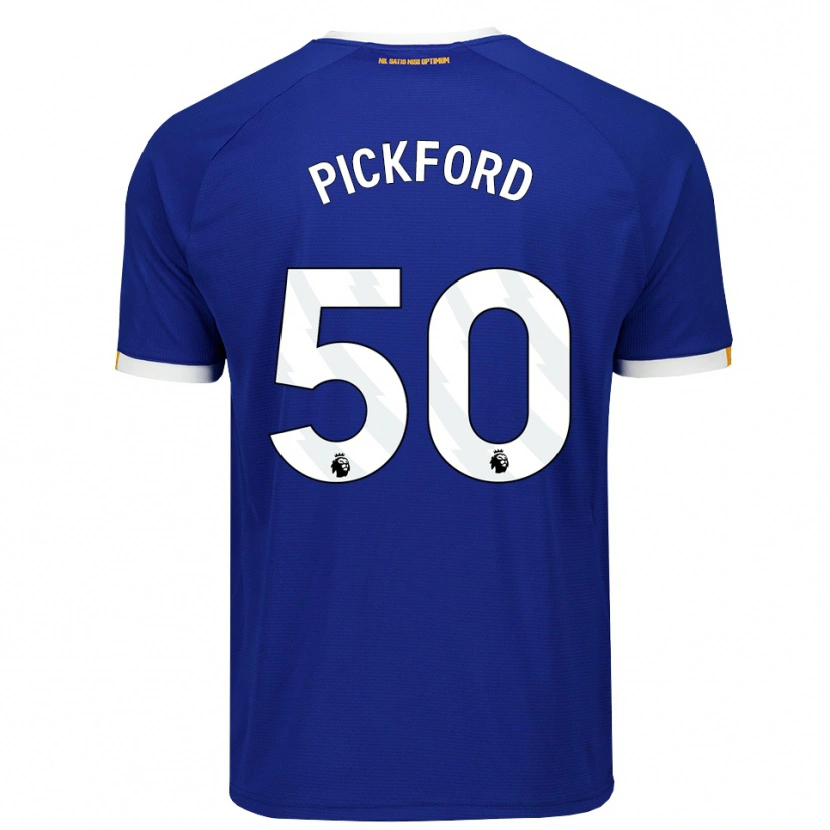 Danxen Mann George Pickford #50 Blå Hvit Gul Hjemmetrøye Drakt Trøye 2026/27 Skjorter T-Skjorte