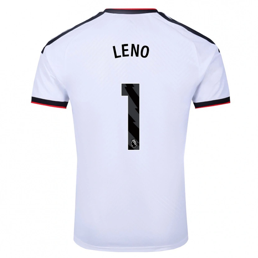 Danxen Mann Bernd Leno #1 Hvit Svart Rød Hjemmetrøye Drakt Trøye 2026/27 Skjorter T-Skjorte