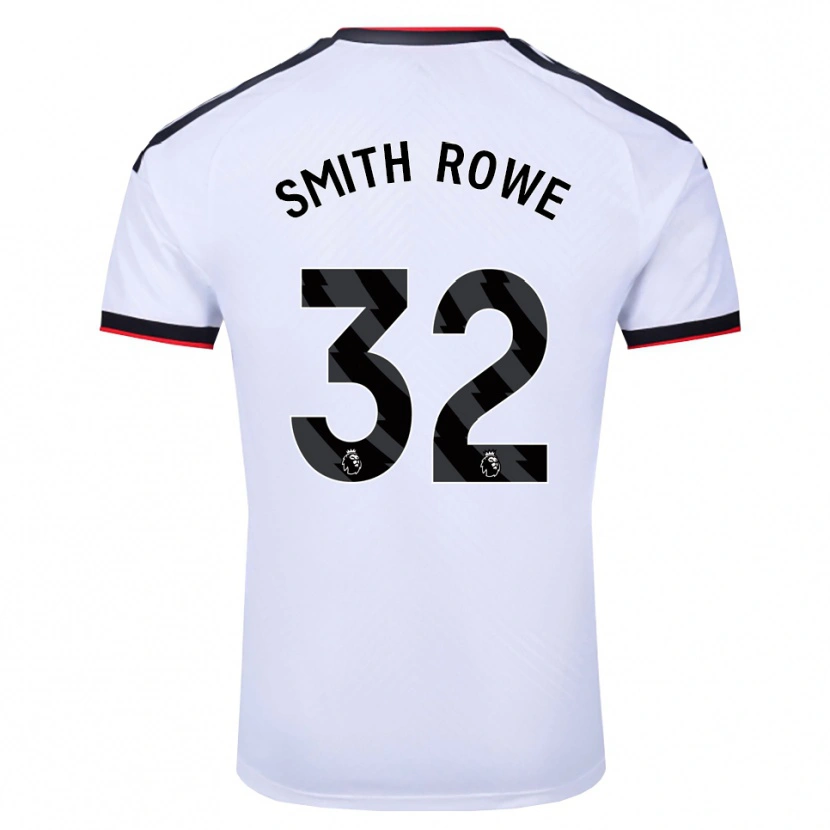 Danxen Mann Emile Smith Rowe #32 Hvit Svart Rød Hjemmetrøye Drakt Trøye 2026/27 Skjorter T-Skjorte