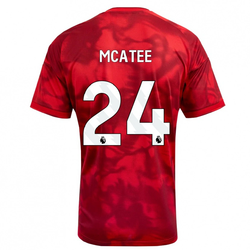 Danxen Mann James Mcatee #24 Krimshvit Hjemmetrøye Drakt Trøye 2026/27 Skjorter T-Skjorte