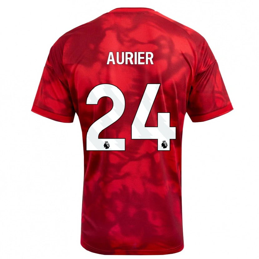 Danxen Mann Serge Aurier #24 Krimshvit Hjemmetrøye Drakt Trøye 2026/27 Skjorter T-Skjorte