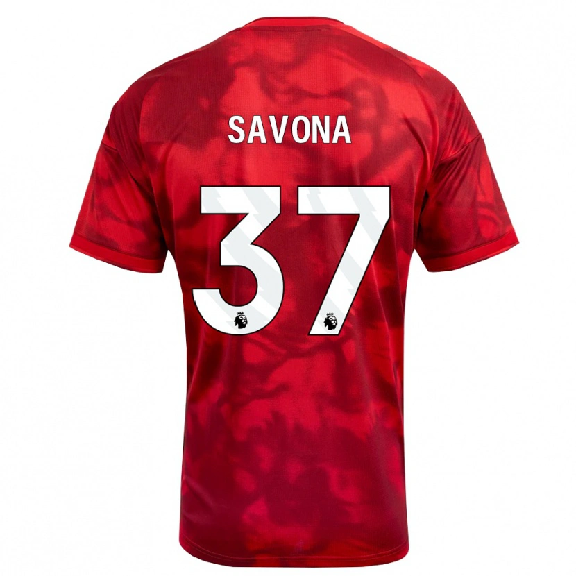 Danxen Mann Nicolò Savona #37 Krimshvit Hjemmetrøye Drakt Trøye 2026/27 Skjorter T-Skjorte